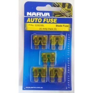 Narva 20 Amp ATS Blade Fuse (5 pack)