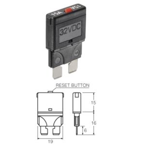 Narva Manual Blade Circuit Breaker - 10 Amp