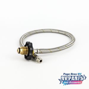 Gas Hose Flexible Pig Tail with Handwheel to Suit Regulator - 600