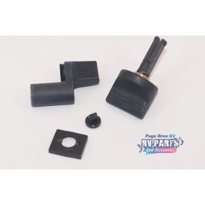 SHOWER DOOR LATCH - BLACK