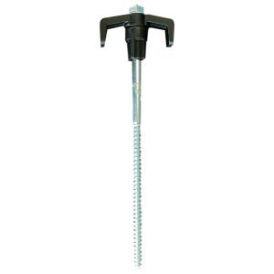 Supa-Peg Galvanized Steel Screw Peg 2.0 4PK