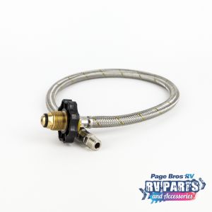 Gas Hose Flexible Pig Tail with Handwheel to Suit Regulator